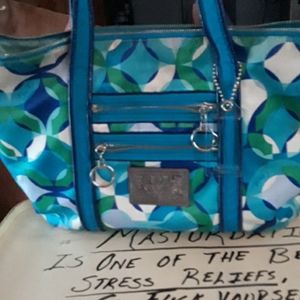 Bright coach poppy purse